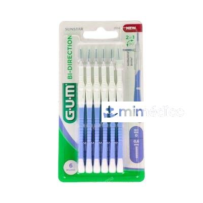 CEPILLO INTERDENTAL BI-DIRECTION XS 0,6MM 6UM GUM
