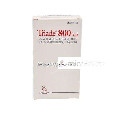 TRIADE 800MG 30COMP EFERVESCENTES OMIKRON