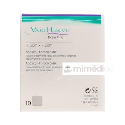 APOSITO VARIHESIVE EXTRA FINO EST 7,5X7,5 CM 10UN VARIHESIVE