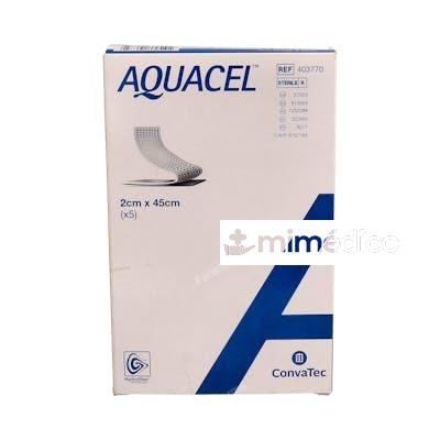 APOSITO AQUACEL HIDROCOL EST 2X45 CM 5UN AQUACEL