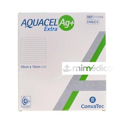 APOSITO AQUACEL AG/PLATA ESTERIL15X15 CM 5UN AQUACEL
