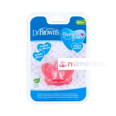 CHUPETE TODO SILICONA REDOND +0M 1UN ROSA DR. BROWNÃ‚Â`S