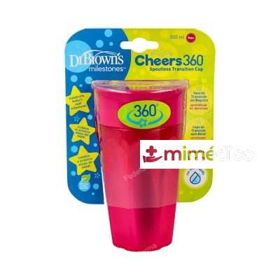 VASO 360 S/ BOQUILLA ROSA S/ ASAS 300ML DR. BROWNÃ‚Â`S