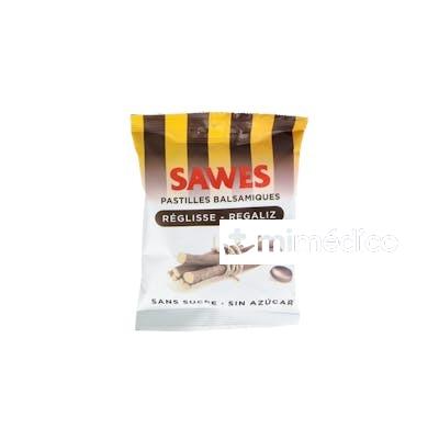 PASTILLAS BALSAM SIN AZUCARZUCAR REGALIZ VIT C BOLSA 50GR SAWES