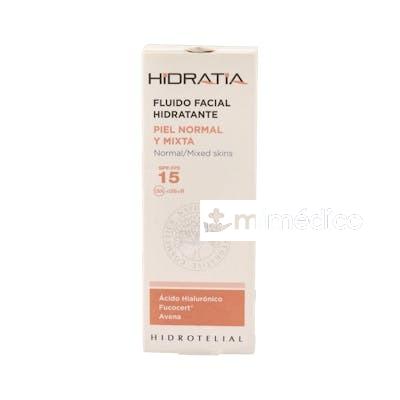 HIDRATIA FLUIDO FACIAL P/NOR/MIXTA SPF 15 50ML HIDROTELIAL