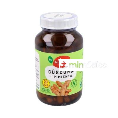 CURCUMA Y PIMIENTA BIO 120CAP. EL GRANERO