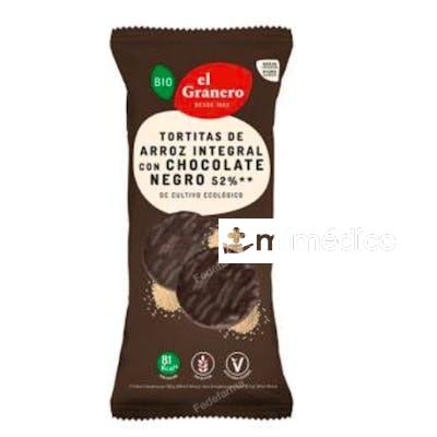 TORTITAS DE ARROZ CON CHOCOLATE NEGRO 100GR. BIO EL GRANERO
