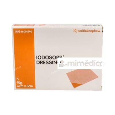 APOSITO IODOSORB DRESSING 6X8CM 5UN SMITH & NEPHEW
