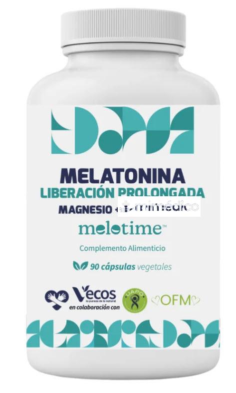 MELOTIME (MELATONINA LIBERACION PROLOGADA)+ MAGNESIO+ TRIPTOFANO+ B6. 90CAPS DRA. ODILE FERNANDEZ