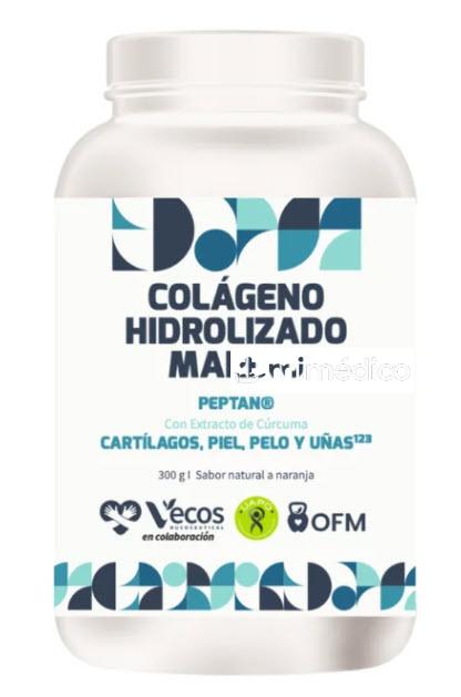 COLAGENO MARINO HIDROLIZADO PEPTAN CON EXTRACTO DE CURCUMA Y DIGEZYME. 300G DRA. ODILE FERNANDEZ