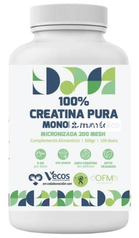 CREATINA MONOHIDRATO MICRONIZADA EN POLVO. 500G DRA. ODILE FERNANDEZ