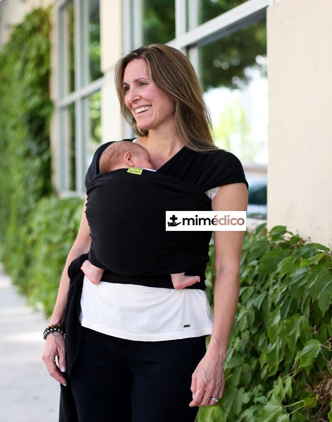 FULAR ELASTICO PORTABEBE BOBA WRAP BLACK 1 UNID KANGURA