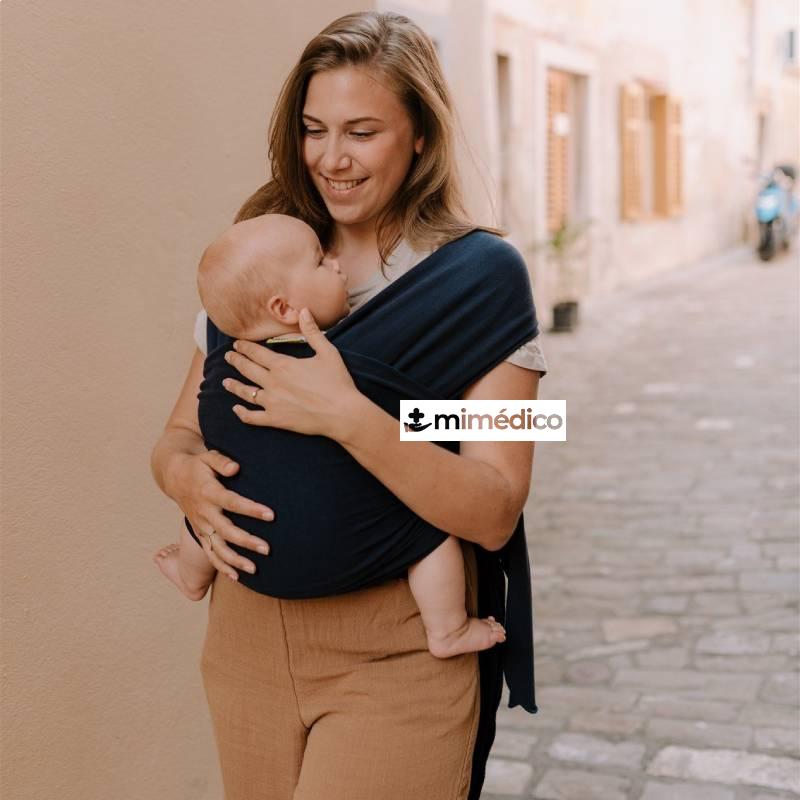 FULAR ELASTICO PORTABEBE BOBA WRAP NAVY BLUE 1 UNID KANGURA