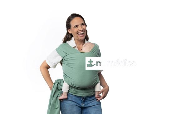 FULAR ELASTICO PORTABEBE BOBA WRAP SAGE GREEN 1 UNID KANGURA
