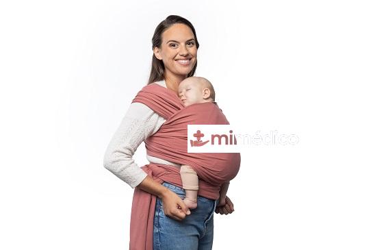 FULAR ELASTICO PORTABEBE BOBA WRAP DUSTY PINK 1 UNID KANGURA