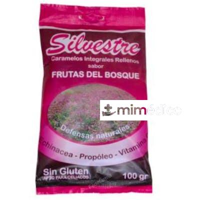 CARAMELOS RELLENOS DE FRUTAS BOSQUE AZUCAR 100GR. SILVESTRE