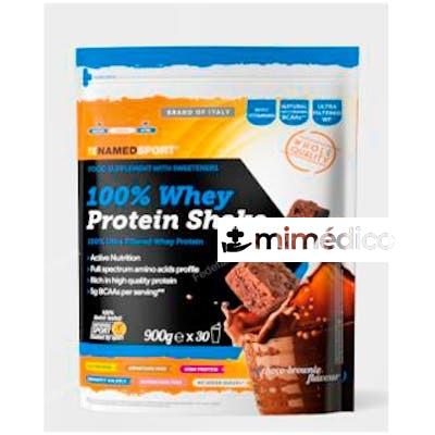 WHEY PROTEIN 100%  SHAKE CHOCO-BROWNIE 900GR. NAMED SPORT