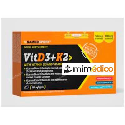 VITAMINA D3+K2 30COMP. NAMED SPORT