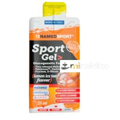SPORT GEL LEMON ICE TEA 32GELES. NAMED SPORT