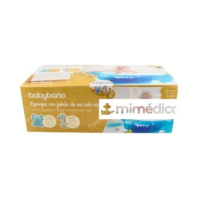 BABYBAÑO ESPONJA C/ JABON UN SOLO USO 25UN BABYBAÑO