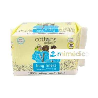 SALVASLIP LONGLINER EXTRA LARGO 32UDS. ORGANIC COTTONS
