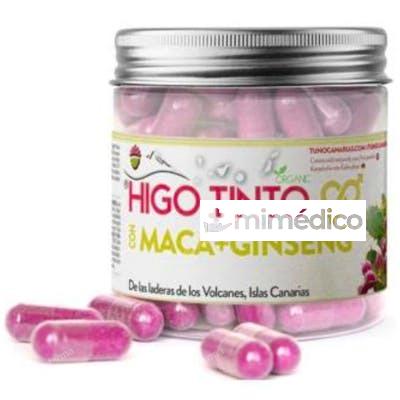 HIGO TINTO CON MACA Y GINSENG 90CAP. TUNO CANARIO