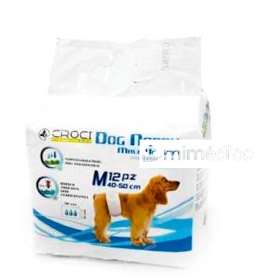 DOG NAPPY PAÑAL PARA PERRO MACHO M (40-50CM) 12UDS NAYECO VET