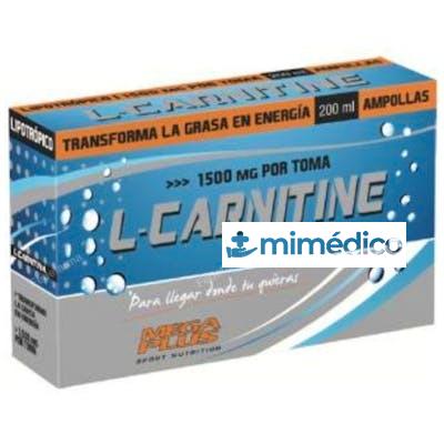 L-CARNITINA 1500MG 20AMP. MEGA PLUS