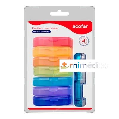 PASTILLERO SEMANAL COMPACTO C/CORTADOR ACOFAR