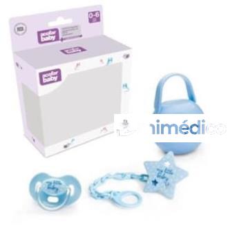 ACOFARBABY CHUPETE ANAT+CADEN +PORTACHUP AZUL 0-6M ACOFARBABY