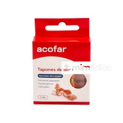 TAPON OIDO SILICONA MOLDEABLE CORDON 2UN ACOFAR