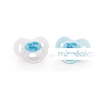 ACOFARBABY CHUPETE SILICONA ANATOMICO +12M AZUL 2UN ACOFARBABY