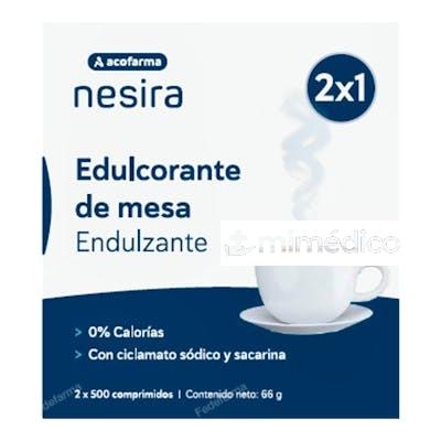 NESIRA EDULCORANTE 2X500COMP NESIRA