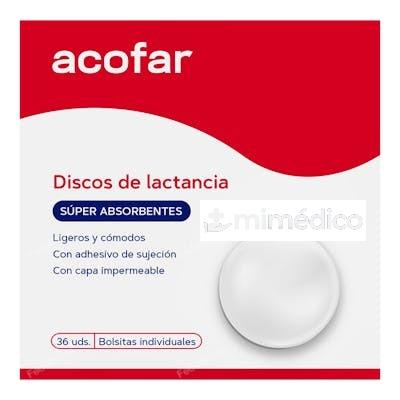 DISCO LACTANCIA ABSOR DESECH SUPER 36UNI ACOFAR