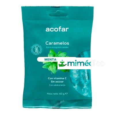 ACOFARSWEET CARAMELOS MENTA FUERTE SIN AZUCAR 60GR BOLSA ACOFARSWEET