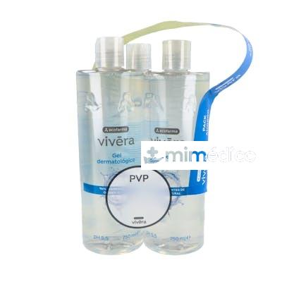 VIVERA PACK TRIPLO GEL CERO ORIGINAL 3X750ML VIVERA
