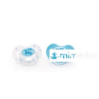 ACOFARBABY CHUPETE SILICONA ANATOMICO 6-12M AZUL 2 UN ACOFARBABY
