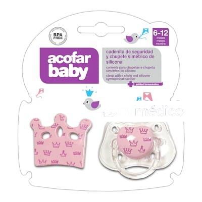 ACOFARBABY CADENITA CHUPETE SILICONA SIMETR 6-12M 1UN ACOFARBABY