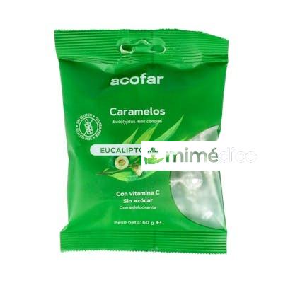 ACOFARSWEET CARAMELO EUCALIPTUS SIN AZUCAR 60GR BOLSA ACOFARSWEET