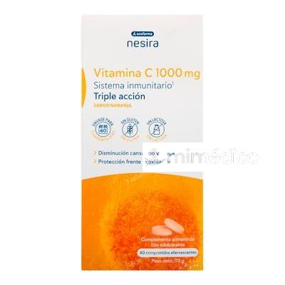 NESIRA VITAMINA C 1000MG 40COMP EFERV NARANJA NESIRA