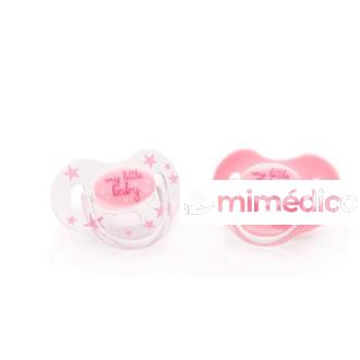 ACOFARBABY CHUPETE SILICONA ANATOMICO 6-12M ROSA 2UN ACOFARBABY