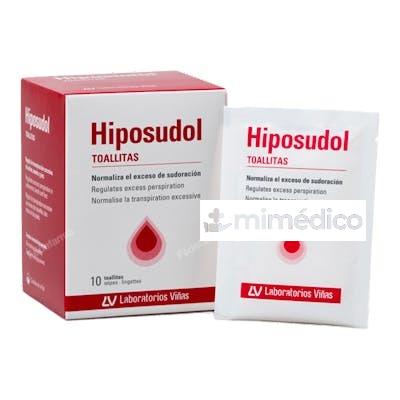 HIPOSUDOL TOALLITAS 10 SOBRES HIPOSUDOL