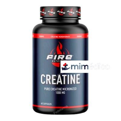 PURE CREATINE 1000MG 60CAP. FIRE NUTRITION