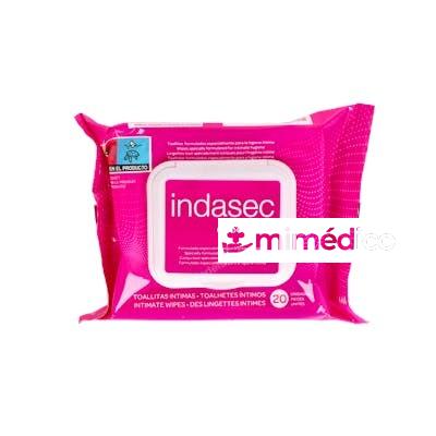 TOALLITAS INDASEC HIG INTIMA 20 UN ALO VERA INDASEC