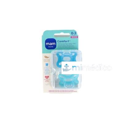 CHUPETE COMFORT 0+ AZUL 2UN MAM