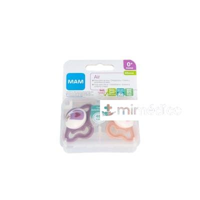 CHUPETE AIR SILICONA FISIO 0-6M 2UN ROSA MAM