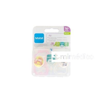 CHUPETE AIR SILICONA FISIO 16+M ROSA 2UN MAM