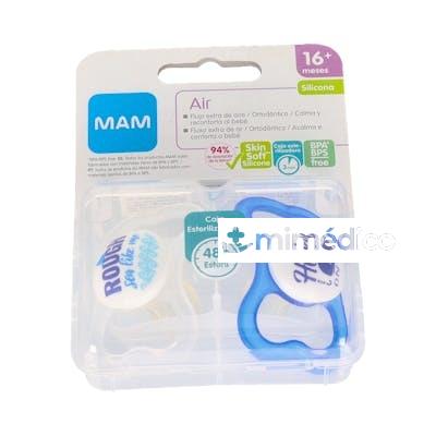CHUPETE AIR SILICONA FISIO 16+M NEUTRO 2UN MAM