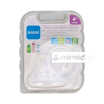 TETINA B/ANCHA SILIC EXTRA SUAVE + 4M 2UN MAM