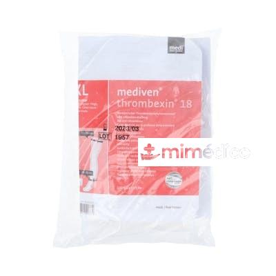 MEDIA MEDI-THROMBEXIN 18 LAR BL T/XL 2 UN MEDIVEN